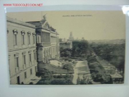 Postales: MADRID Biblioteca Nacional - Foto 1