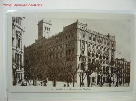 Postales: MADRID MINISTERIO DE LA MARINA - Foto 1
