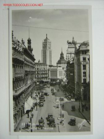 Postales: MADRID CALLE DE SEVILLA - Foto 1