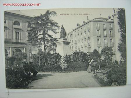 Postales: MADRID PLAZA DE ISABEL II - Foto 1