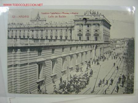 Postales: MADRID CALLE DE BAILEN - Foto 1