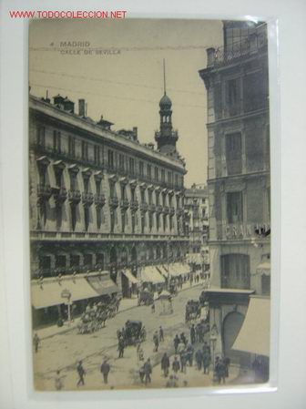 Postales: MADRID CALLE DE SEVILLA - Foto 1
