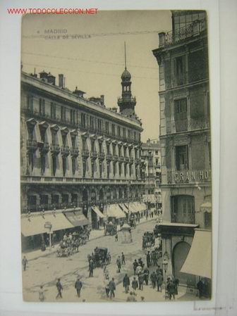 Postales: MADRID CALLE DE SEVILLA - Foto 1