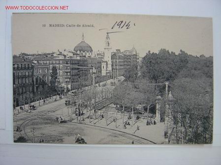 Postales: MADRID CALLE DE ALCALA - Foto 1
