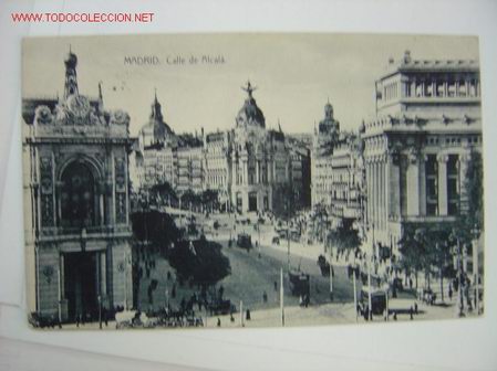 Postales: MADRID CALLE DE ALCALA - Foto 1