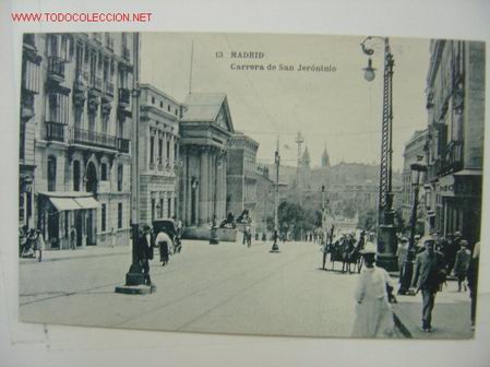 Postales: MADRID CARRERA DE SAN JERONIMO - Foto 1