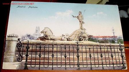 Postales: ANTIGUA POSTAL DE NEPTUNO - MADRID - E.R. - Foto 1