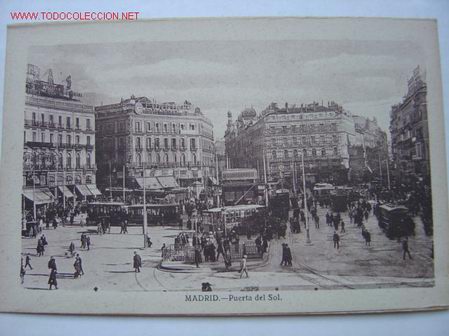 Postales: MADRID PUERTA DEL SOL - Foto 1