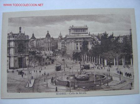 Postales: MADRID CALLE DE ALCALA - Foto 1