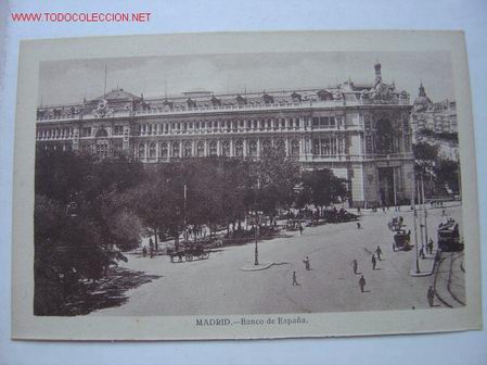 Postales: MADRID BANCO DE ESPA&Ntilde;A - Foto 1