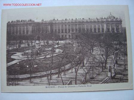 Postales: MADRID PLAZA DE ORIENTE Y PALACIO REAL - Foto 1