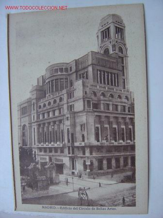 Postales: MADRID EDIFICIO DEL CIRCULO DE BELLAS ARTES - Foto 1