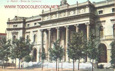 Postales: BOLSA DE COMERCIO. MADRID 17 - Foto 1