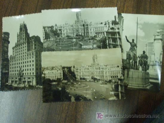 Postales: LOTE DE 4 POSTALES DE MADRID - Foto 1