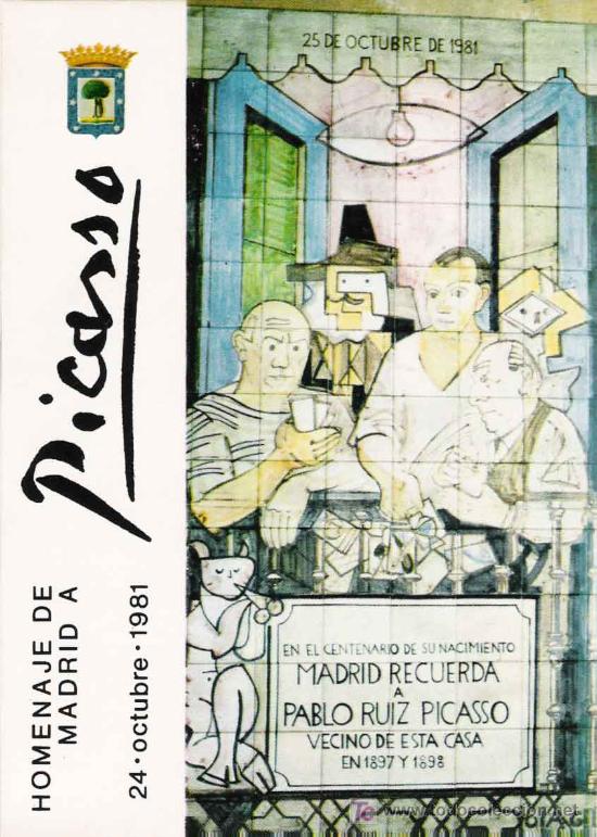 Postales: Postal Homenaje de Madrid a Picasso- 1981 - Foto 1