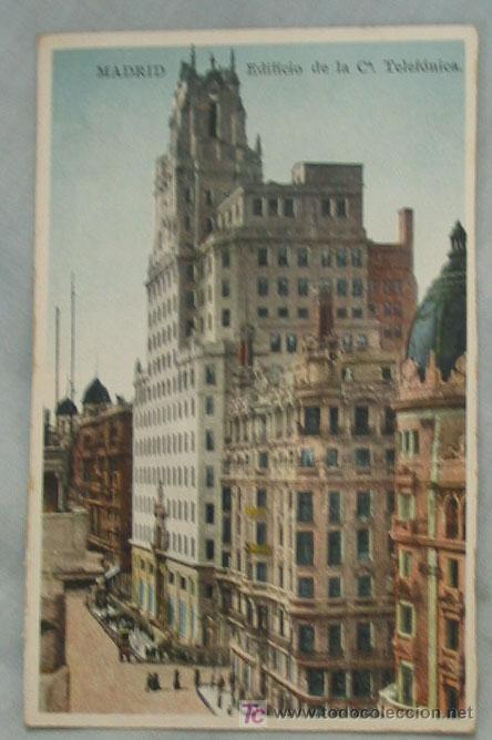 Postales: TARJETA POSTAL MADRID. Edificio de la C&ordf; Telef&oacute;nica - Foto 1