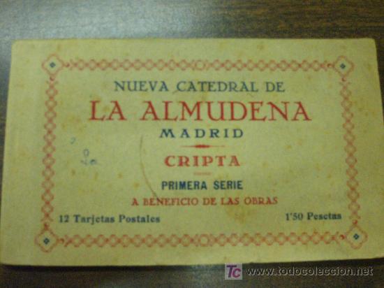 Postales: LIBRITO DE 12 POSTALES DE LA CRIPTA DE LA CATEDRAL DE LA ALMUDENA. MADRID - Foto 1