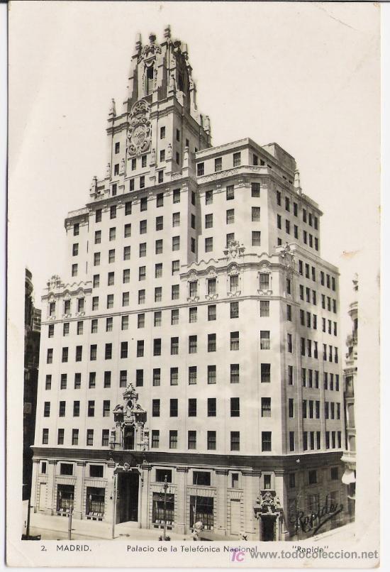 Postales: MADRID    . PALACIO DE LA TELEFONICA NACIONAL - Foto 1