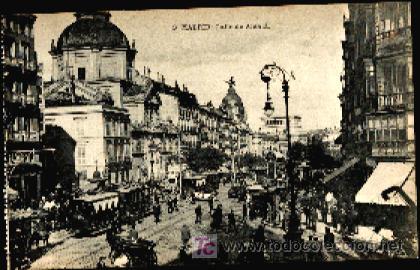 Postales: MADRID : Calle de Alcal&aacute; - Foto 1