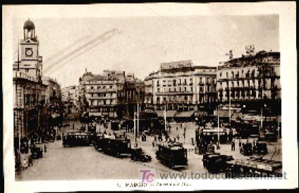 Postales: MADRID : Puerta del Sol - Foto 1