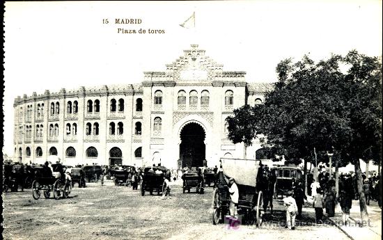 Postales: MADRID : Plaza de toros - Foto 1
