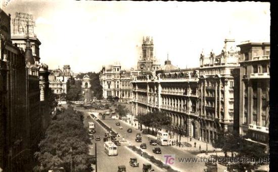 Postales: MADRID : CALLE DE ALCALA - Foto 1