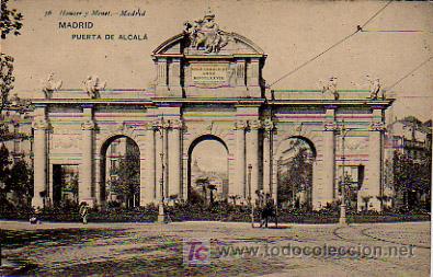 Postales: MADRID. PUERTA DE ALCAL&Aacute;. HAUSER Y MENET 36 - Foto 1