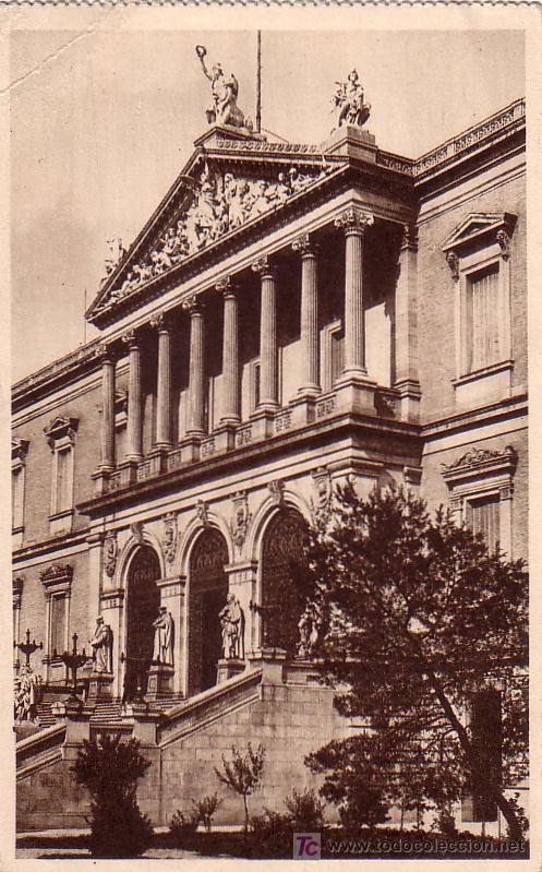 Postales: MADRID - BIBLIOTECA NACIONAL - Foto 1