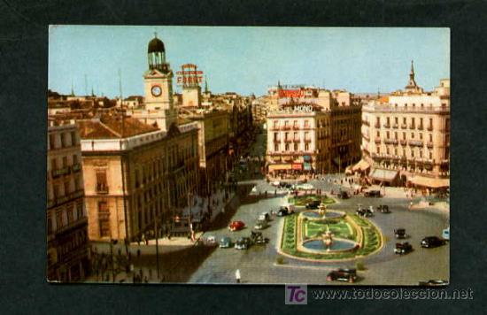 Postales: Madrid.  Puerta del Sol.  Edc. P. R.  Escrita. - Foto 1