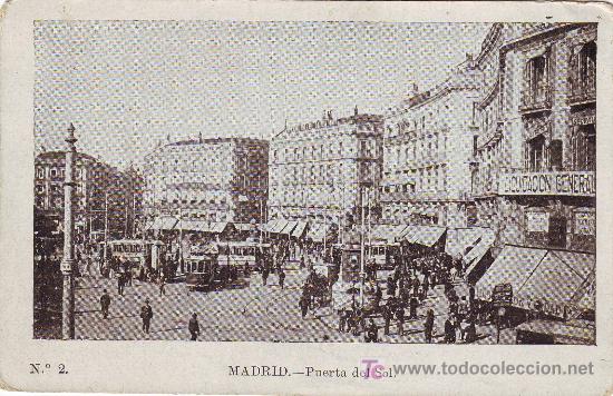 Postales: POSTAL DE MADRID PUERTA DEL SOL - Foto 1