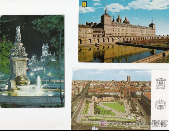 Postales: BONITO LOTE DE 3 POSTALES DE MADRID - Foto 1