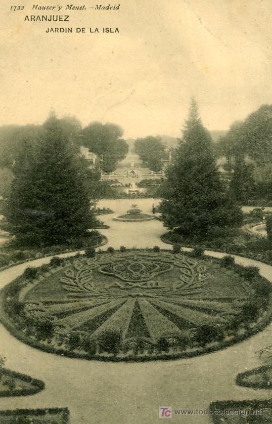 Postales: HAUSER Y MENET.-  ARANJUEZ, JARDIN DE LA ISLA - Foto 1
