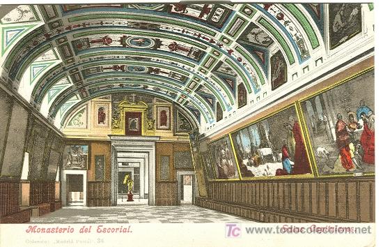 Postales: MADRID. EL ESCORIAL. SALAS CAPITULARES. - Foto 1