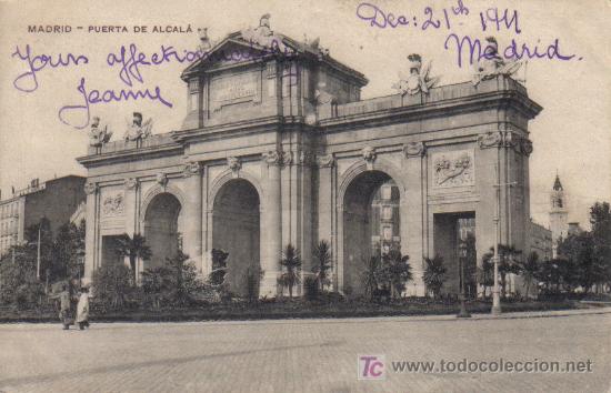 Postales: MADRID, PUERTA DE ALCALA - Foto 1