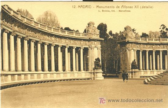 Postales: MADRID. MONUMENTO DE ALFONSO XII. - Foto 1