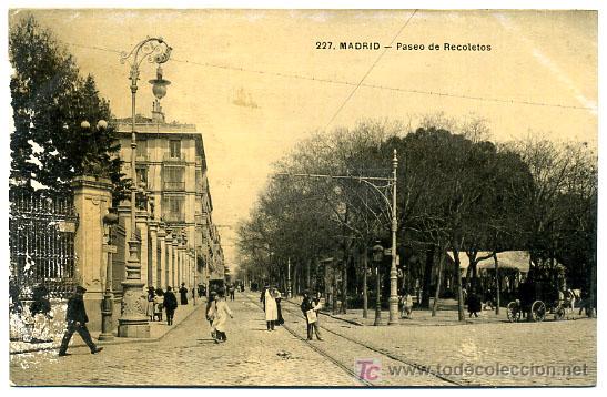 Postales: MADRID, PASEO DE RECOLETOS,                P17841 - Foto 1