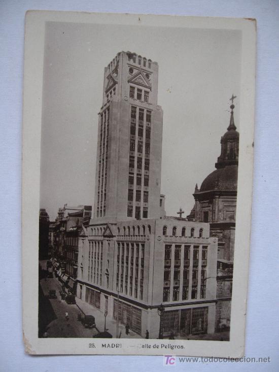 Postales: MADRID   CALLE PELIGROS - Foto 1