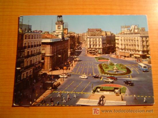 Postales: POSTAL MADRID PUERTA DEL SOL CIRCULADA - Foto 1
