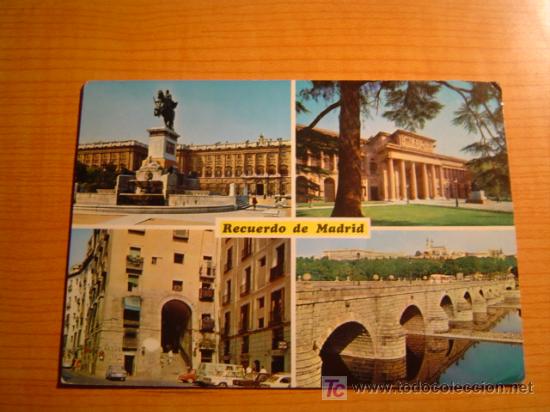 Postales: POSTAL RECUERDO DE MADRID ESCRITA - Foto 1