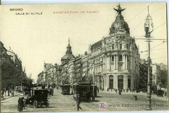Postales: POSTAL MADRID CALLE DE ALCALA - Foto 1