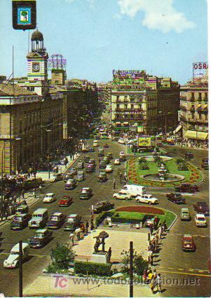 Postales: MADRID - PUERTA DEL SOL - Foto 1