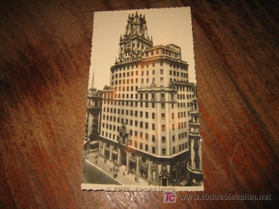 Postales: MADRID PALACIO DE LA TELEFONICA - Foto 1