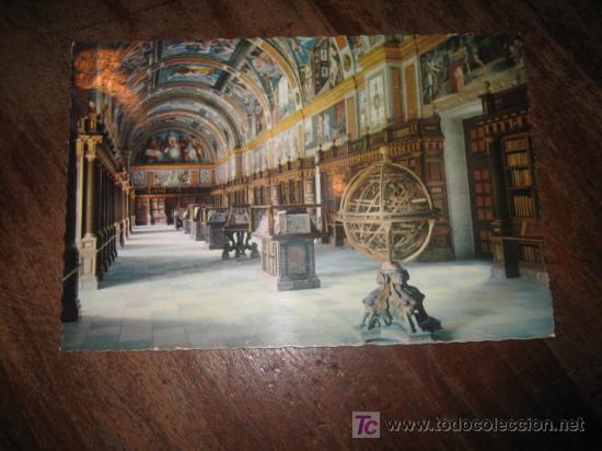 Postales: MADRID   EL ESCORIAL MONASTERIO   BIBLIOTECA - Foto 1