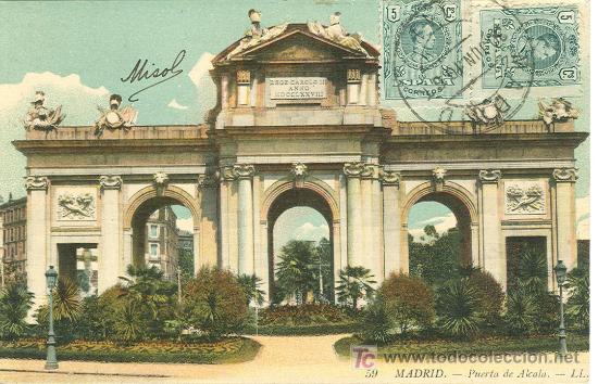 Postales: MADRID. PUERTA DE ALCAL&Aacute;. - Foto 1