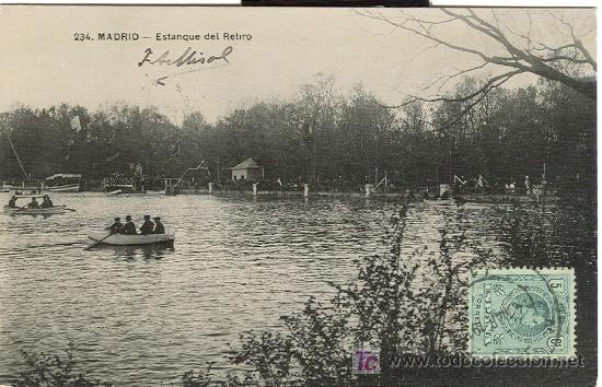 Postales: MADRID. ESTANQUE DEL RETIRO. - Foto 1