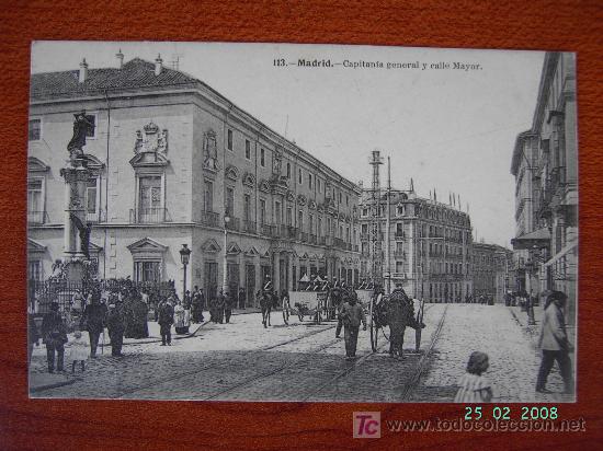 Postales: MADRID - CAPITAN&Iacute;A GENERAL Y CALLE MAYOR - Foto 1