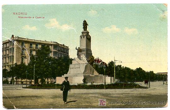 Postales: MADRID, MONUMENTO A CASTELAR,       P22175 - Foto 1
