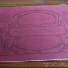 Postales: RECUERDO DE EL ESCORIAL .. ÁLBUM CON 10 POSTALES. Lote 23192181