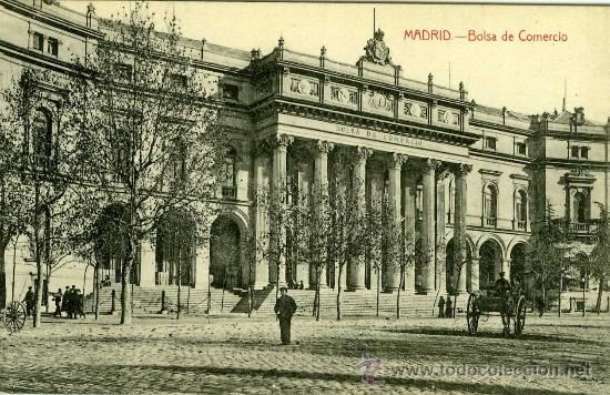 Postales: POSTAL MADRID BOLSA DE COMERCIO - Foto 1