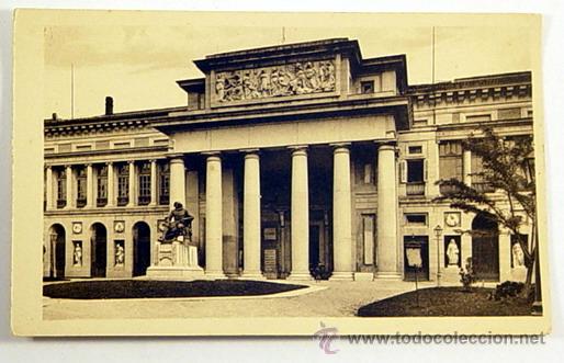 Postales: LA RUTA DEL TURISTA-MADRID.ITINERARIO I.NUMERO 7.MUSEO DEL PRADO Y ESTATUA DE VELAZQUEZ.No circulada